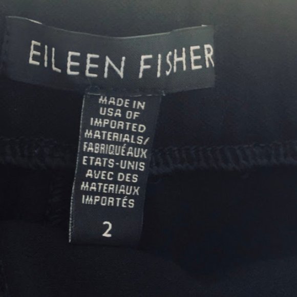 Eileen Fisher Culotte Black Crop Pants Wide Leg - Picture 6 of 6